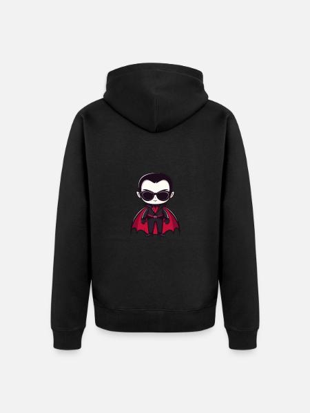 Vampire Halloween Cool - Veste à capuche bio Premium Unisexe - noir
