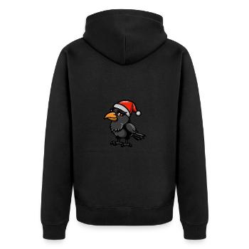 Noël de Corbeau - Veste à capuche bio Premium Unisexe - noir - Dos - Nico (187cm)