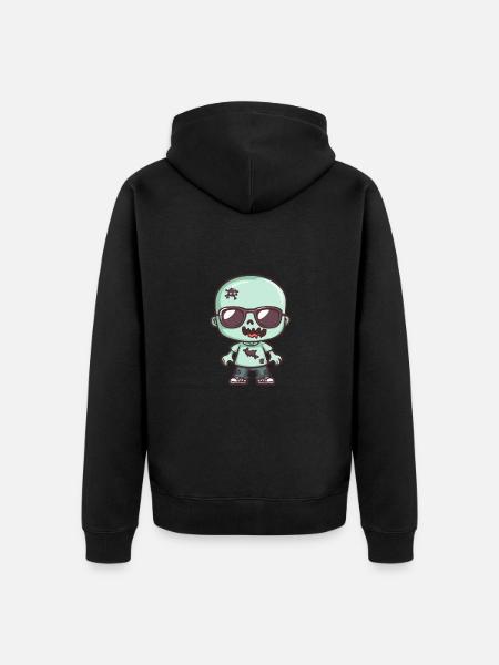 Zombie Halloween - Unisex Premium Organic Zip Hoodie - black