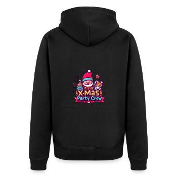 Fête de Noël Crew Dicton de Noël - Veste à capuche bio Premium Unisexe - noir - Dos - Nico (187cm)