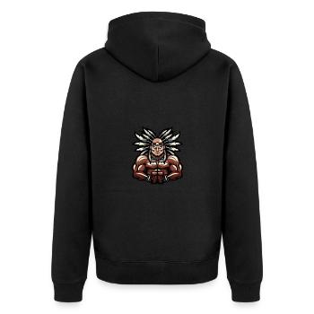 Chef Musculation Muscles - Veste à capuche bio Premium Unisexe - noir - Dos - Nico (187cm)