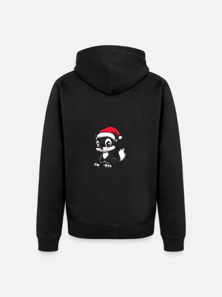 Skunk Noël Noël - Veste à capuche bio Premium Unisexe - noir