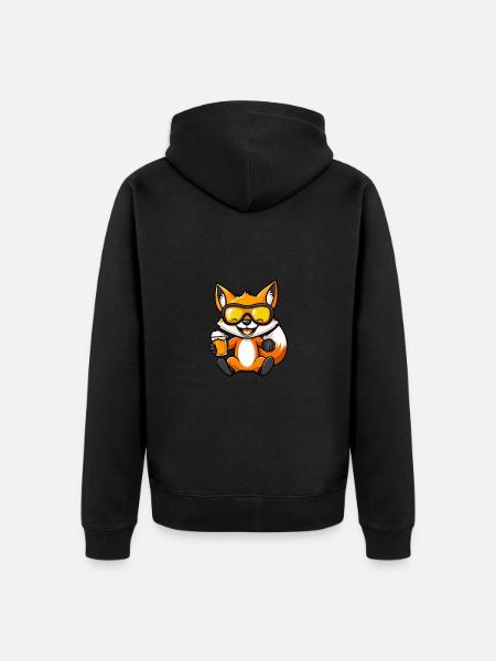 Fuchs Ski Beer - Unisex Premium Organic Zip Hoodie - black