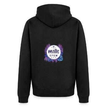 Malle Crew Coloré - Veste à capuche bio Premium Unisexe - noir - Dos - Nico (187cm)