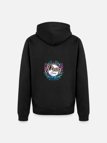 Prague Crew Holidays - Unisex Premium Organic Zip Hoodie - black