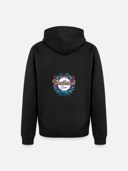 Thailand Crew Holidays - Unisex Premium Organic Zip Hoodie - black