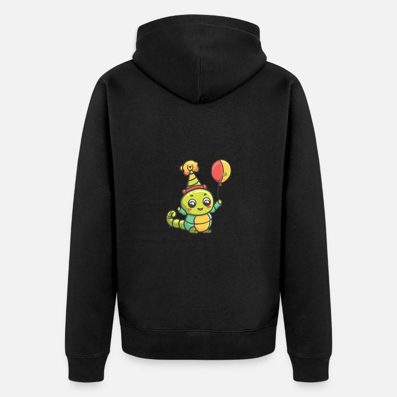 Ver Anniversaire Bébé - Veste à capuche bio Premium Unisexe - noir