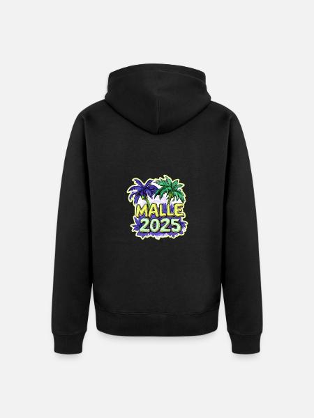 Malle 2025 Holiday - Unisex Premium Organic Zip Hoodie - black