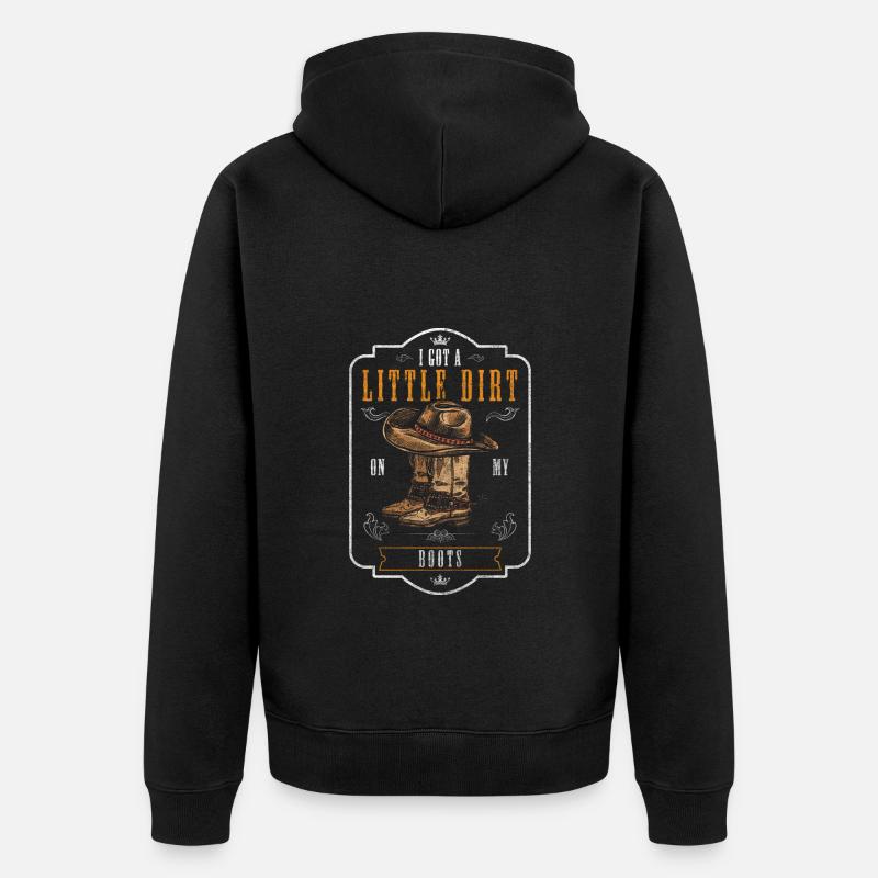 Pays Texas Saddle - Veste à capuche bio Premium Unisexe - noir