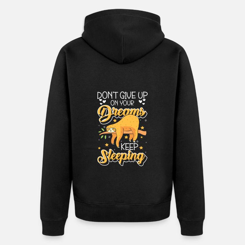 Sloth Cozy Trailer - Veste à capuche bio Premium Unisexe - noir