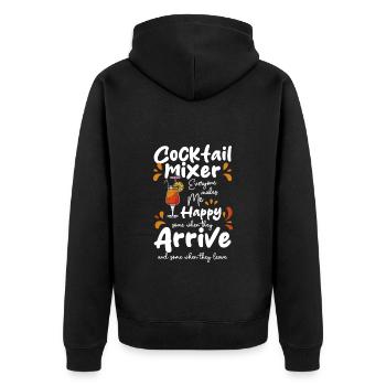 Barman Boissons Mixed Drink Pina Colada - Veste à capuche bio Premium Unisexe - noir - Dos - Nico (187cm)