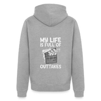 Actor, Acting, Directing - Unisex Premium Organic Zip Hoodie - heather grey - Back - Nico (187cm)