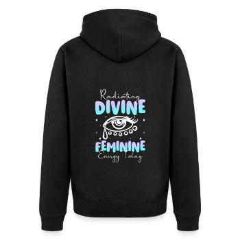 Dreamcatcher Feather Motivation Méditation - Veste à capuche bio Premium Unisexe - noir - Dos - Nico (187cm)