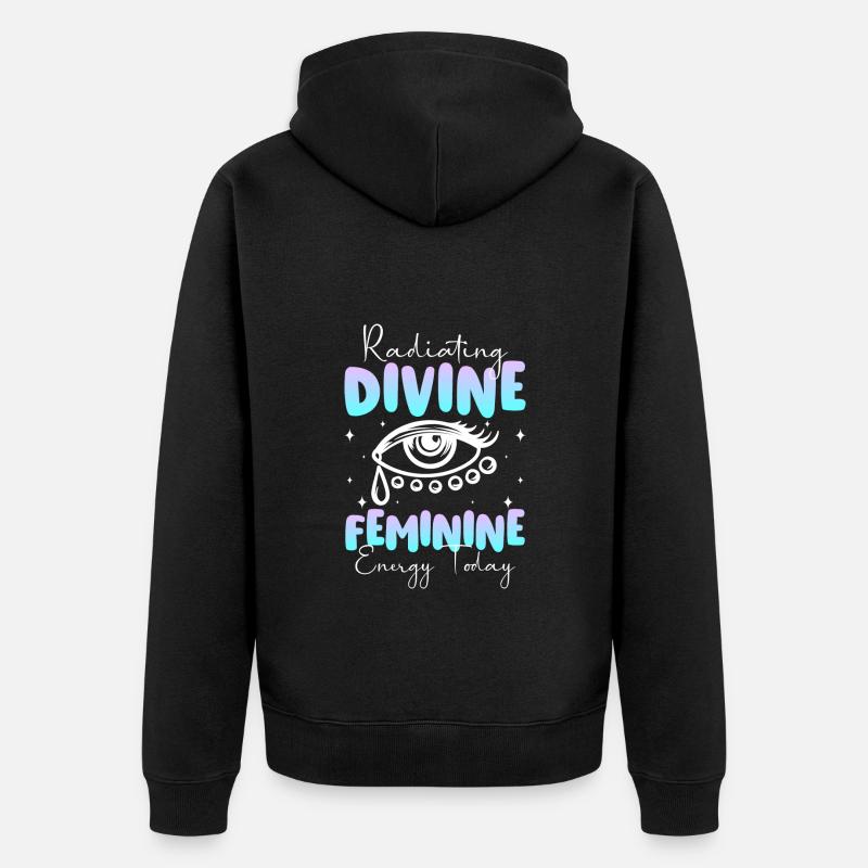 Dreamcatcher Feather Motivation Méditation - Veste à capuche bio Premium Unisexe - noir