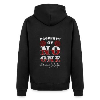 Relation Partenaire Amour - Veste à capuche bio Premium Unisexe - noir - Dos - Nico (187cm)
