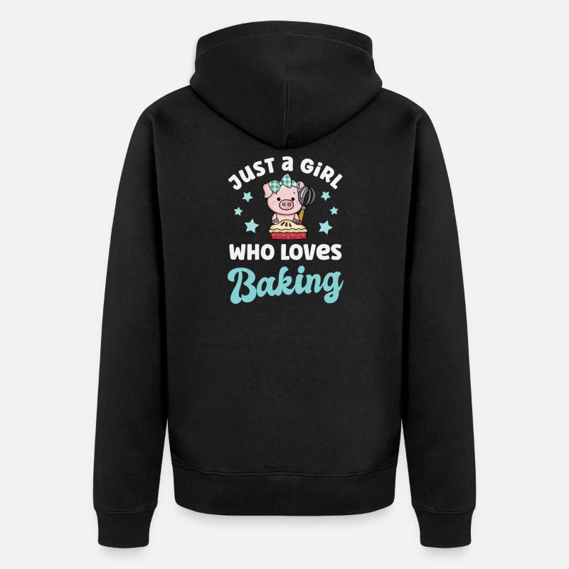Boulanger de cuisson - Veste à capuche bio Premium Unisexe - noir