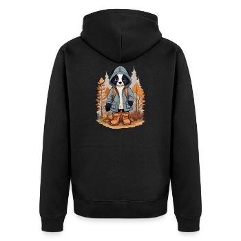 Mignonne Skunk - Veste à capuche bio Premium Unisexe - noir - Dos - Nico (187cm)