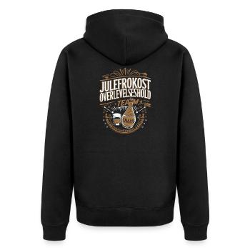Julefrokost Snaps Design de célébration des fêtes de l’équipe - Veste à capuche bio Premium Unisexe - noir - Dos - Nico (187cm)
