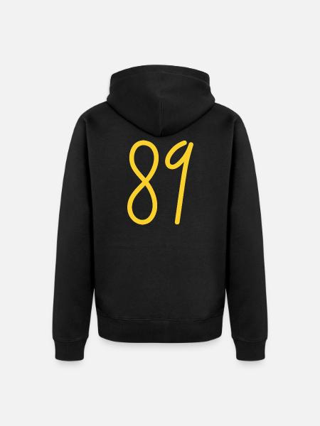 89 - Veste à capuche bio Premium Unisexe - noir
