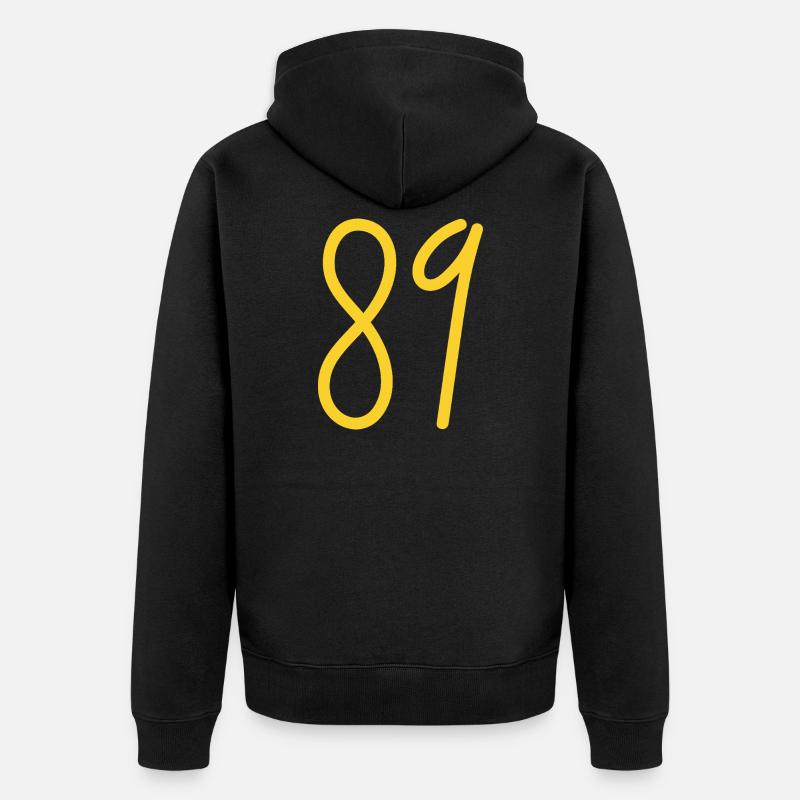 89 - Veste à capuche bio Premium Unisexe - noir