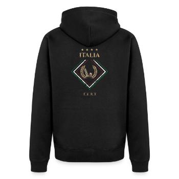 Italie vintage-gagner - Veste à capuche bio Premium Unisexe - noir - Dos - Nico (187cm)