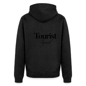 Tourist Squad Photo Photographe Vacances - Veste à capuche bio Premium Unisexe - noir - Dos - Nico (187cm)