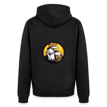 Bande dessinée Eagle Beer - Veste à capuche bio Premium Unisexe - noir - Dos - Nico (187cm)
