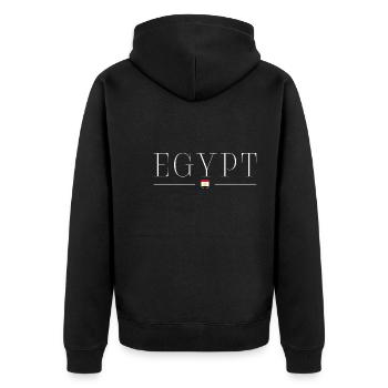 J’aime l’Égypte - Veste à capuche bio Premium Unisexe - noir - Dos - Nico (187cm)