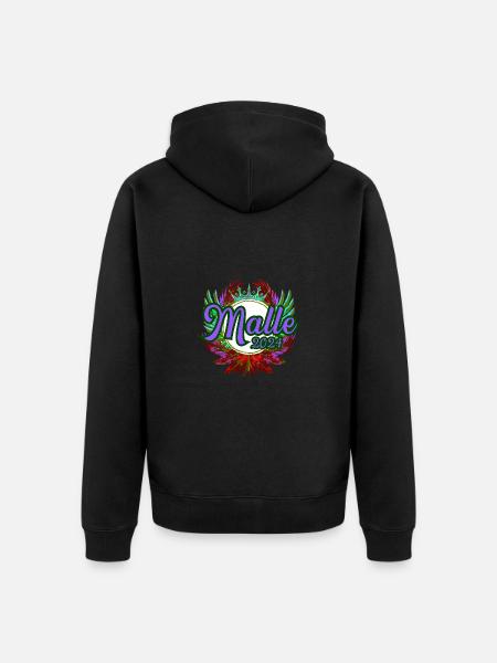 Malle 2024 Team - Unisex Premium Organic Zip Hoodie - black