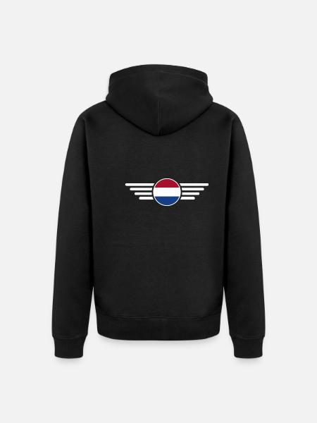 Pays-Bas Blossom Magic T-shirt - Veste à capuche bio Premium Unisexe - noir