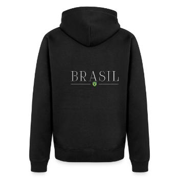 J’adore le Brésil - Veste à capuche bio Premium Unisexe - noir - Dos - Nico (187cm)