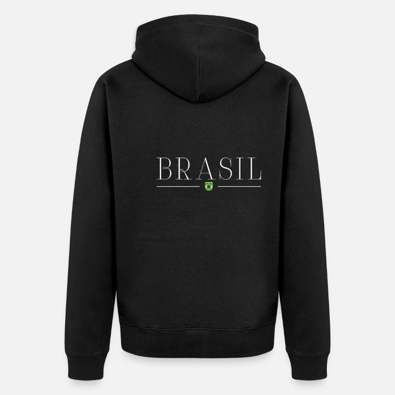J’adore le Brésil - Veste à capuche bio Premium Unisexe - noir