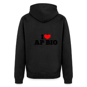 AP Biology Funny High School AP Class Survivor - Unisex Premium Organic Zip Hoodie - black - Back - Nico (187cm)