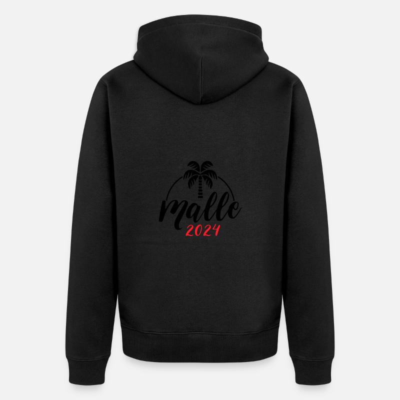 Malle 2024 - Veste à capuche bio Premium Unisexe - noir