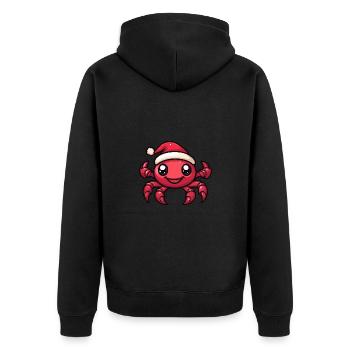 Crabe Crabe Noël Noël - Veste à capuche bio Premium Unisexe - noir - Dos - Nico (187cm)