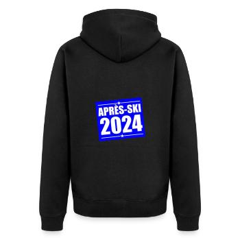 Après-ski 2024 - Veste à capuche bio Premium Unisexe - noir - Dos - Nico (187cm)