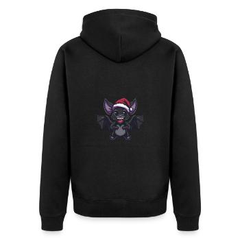 Noël de chauve-souris - Veste à capuche bio Premium Unisexe - noir - Dos - Nico (187cm)