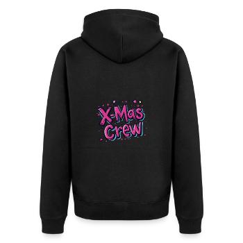 Fête de Noël de l’équipage de Noël - Veste à capuche bio Premium Unisexe - noir - Dos - Nico (187cm)