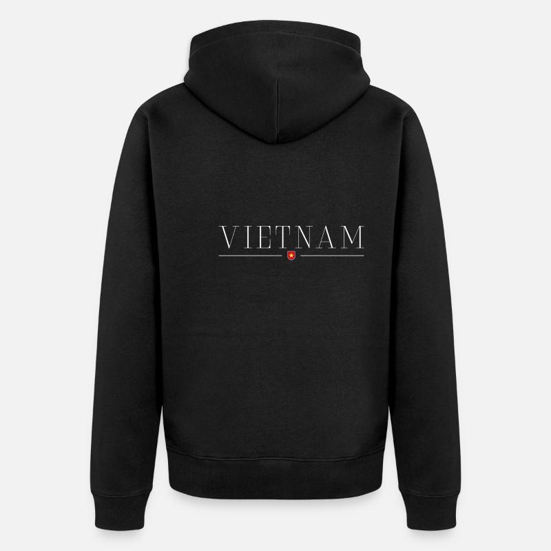 J’adore le Vietnam - Veste à capuche bio Premium Unisexe - noir