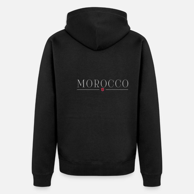J’aime le Maroc - Veste à capuche bio Premium Unisexe - noir