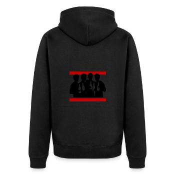 Team Party Gruppe Feiern Jga - Unisex Premium Bio Zip Hoodie - Schwarz - Hinten - Nico (187cm)