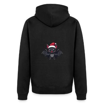 Chauve-souris Noël Noël - Veste à capuche bio Premium Unisexe - noir - Dos - Nico (187cm)