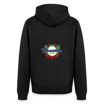 L’équipe de Formentera 2024 - Veste à capuche bio Premium Unisexe - noir - Dos - Nico (187cm)