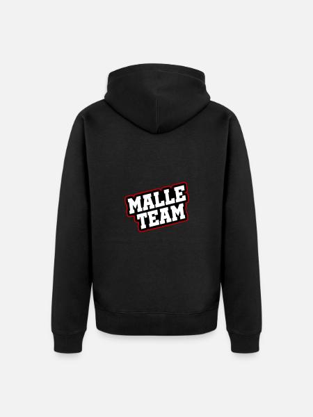 Malle Team - Unisex Premium Organic Zip Hoodie - black