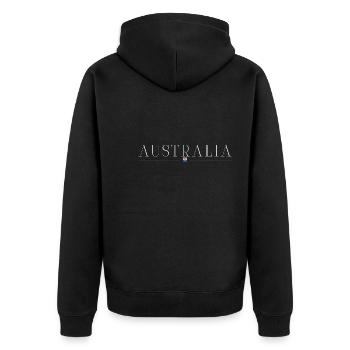 J’adore l’Australie - Veste à capuche bio Premium Unisexe - noir - Dos - Nico (187cm)