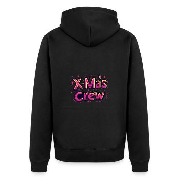 Fête de Noël de l’équipage de Noël - Veste à capuche bio Premium Unisexe - noir - Dos - Nico (187cm)