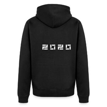 Année de naissance Anniversaire Né en - Fabriqué en 2020 - Veste à capuche bio Premium Unisexe - noir - Dos - Nico (187cm)