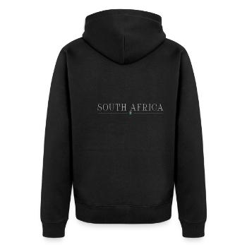 J’adore l’Afrique du Sud - Veste à capuche bio Premium Unisexe - noir - Dos - Nico (187cm)