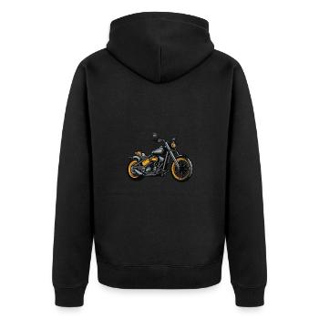 Motard Motard - Veste à capuche bio Premium Unisexe - noir - Dos - Nico (187cm)