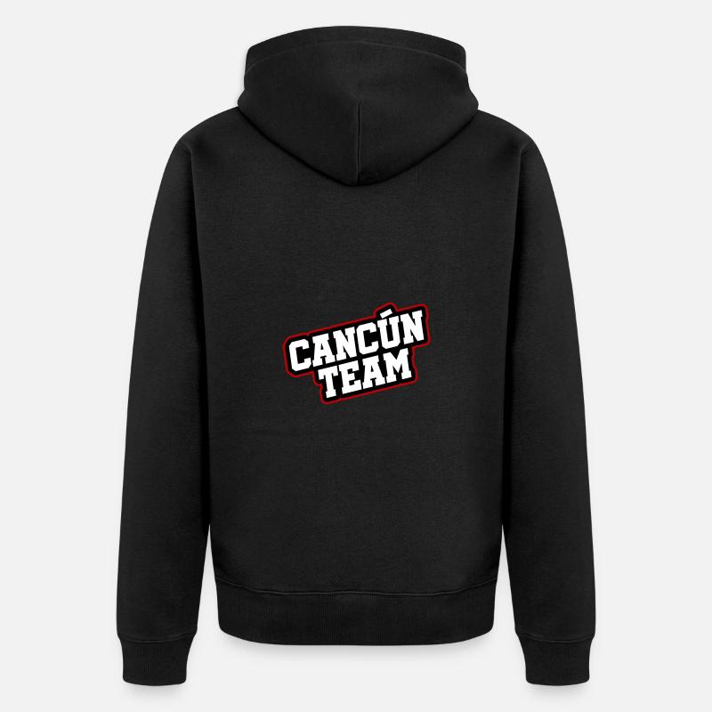 L’équipe de Cancún - Veste à capuche bio Premium Unisexe - noir